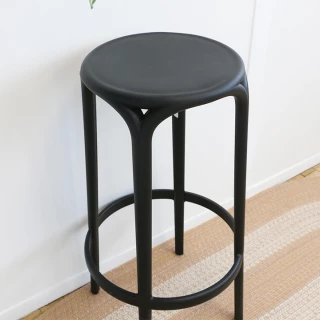 Tabouret haut Brooklyn - noir - seconde vie