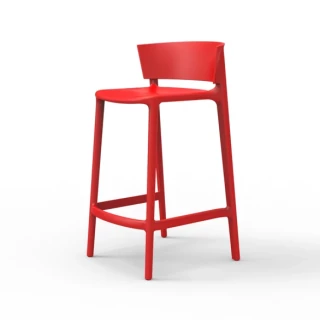 Tabouret bas Africa Vondom - rouge - seconde vie (excellent état)