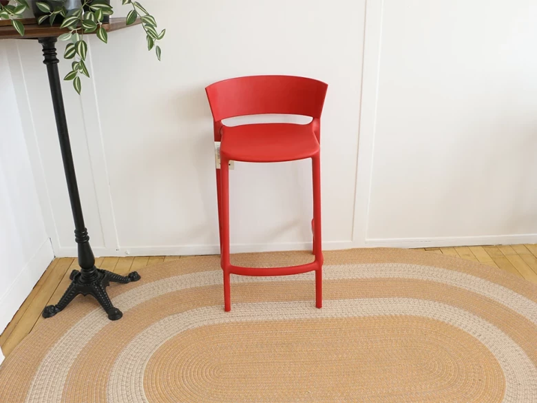 Tabouret bas Africa Vondom - rouge - seconde vie (excellent état)