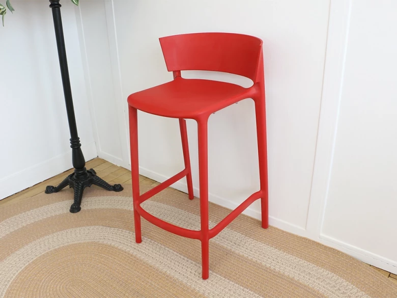 Tabouret bas Africa Vondom - rouge - seconde vie (excellent état)