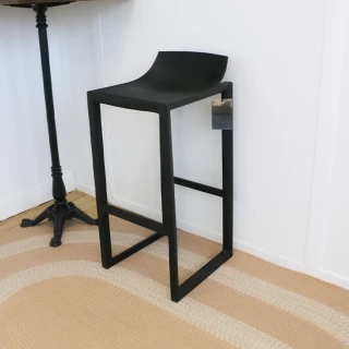 Tabouret bar Wall Street - noir - seconde vie