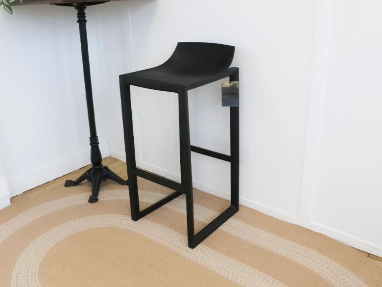 Tabouret bar Wall Street - noir - seconde vie