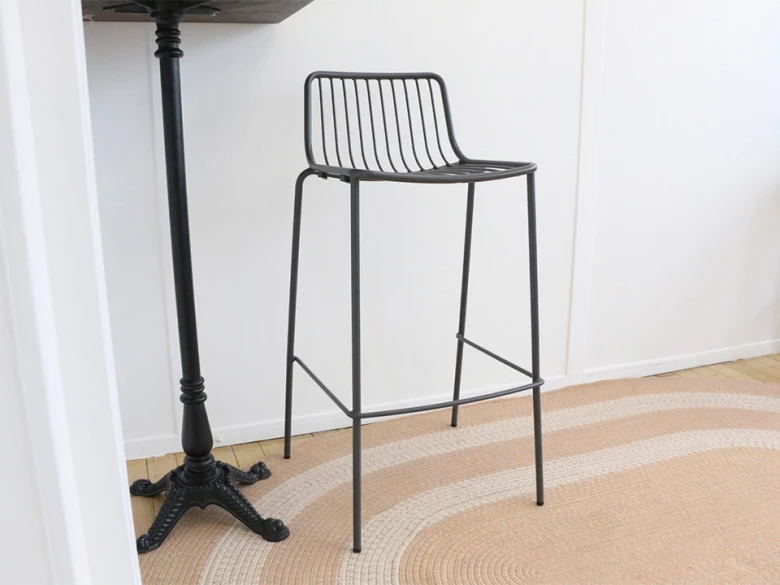 Tabouret haut Nolita 3658 - gris anthracite - seconde vie