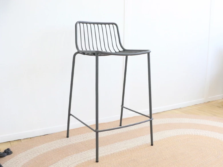 Tabouret bas Nolita 3657 - gris anthracite - seconde vie