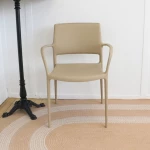Fauteuil Ara 315 Pedrali - sable - (lot de 2) - seconde vie - 4
