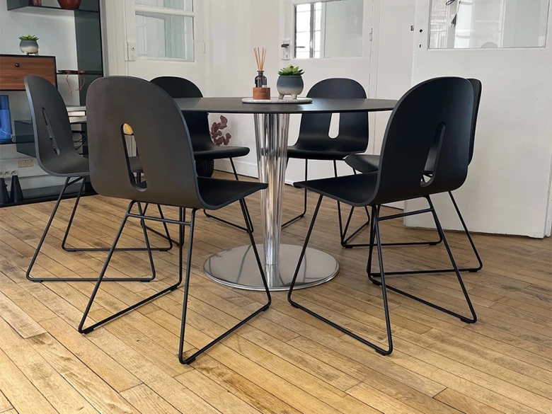 Chaises  Gotham woody SL - noir - (lot de 6) - seconde vie