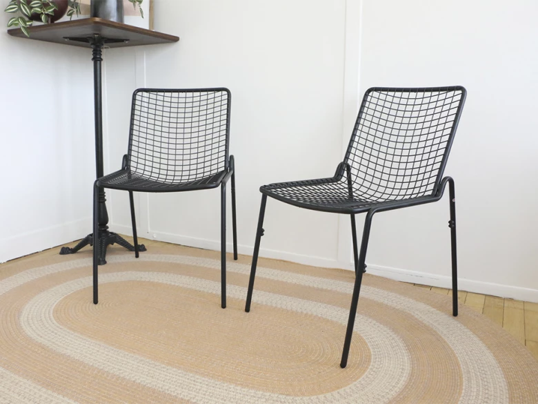 Chaises Rio R50 Emu - noir - (lot de 2) - seconde vie