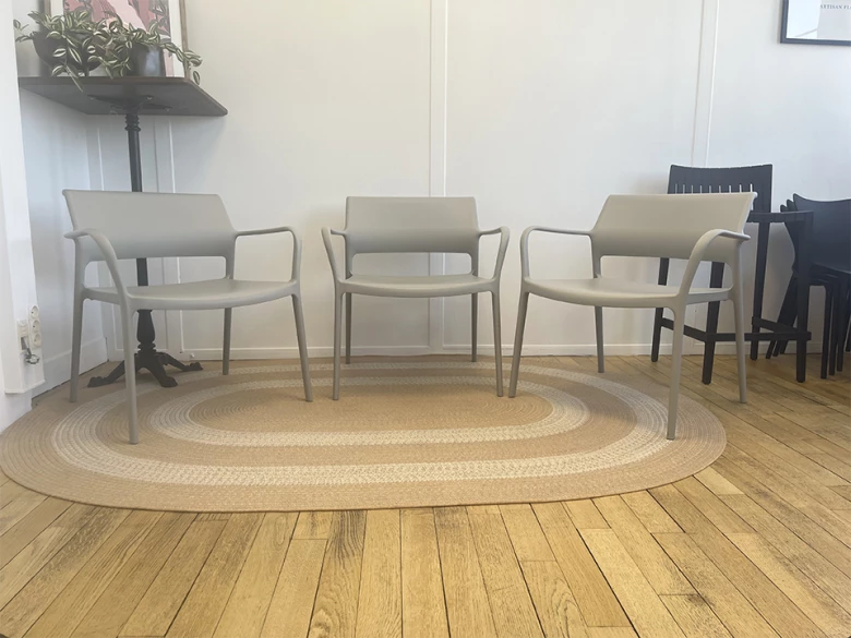 Fauteuil Ara 316 Pedrali - beige - (lot de 6) - seconde vie