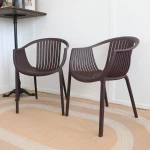 Fauteuil Tatami 306 Pedrali - marron (Lot de 2) - seconde vie - 4