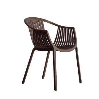 Fauteuil Tatami 306 Pedrali - marron (Lot de 2) - seconde vie