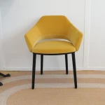 Fauteuil Vic 645 Pedrali - velours jaune - 2