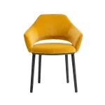 Fauteuil Vic 645 Pedrali - velours jaune - 1
