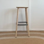 Tabouret Haut Babila 2706 Pedrali - frêne et aluminium - seconde vie - 2