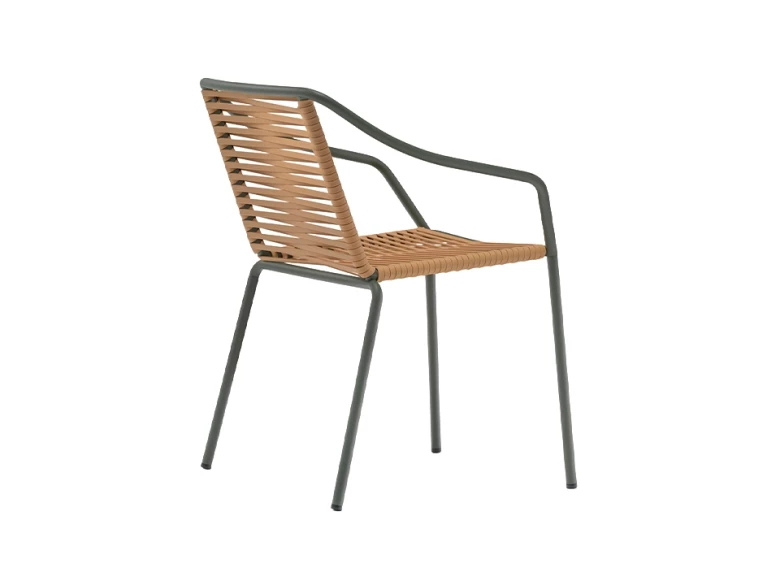 Chaise Philía 3905 - vert/miel (lot de 2)