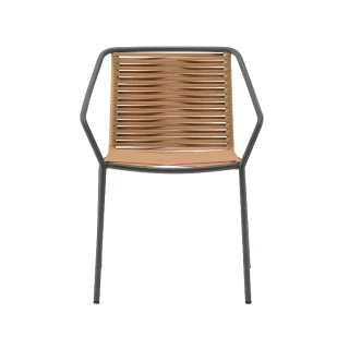 Chaise Philía 3905 - vert/miel (lot de 2)