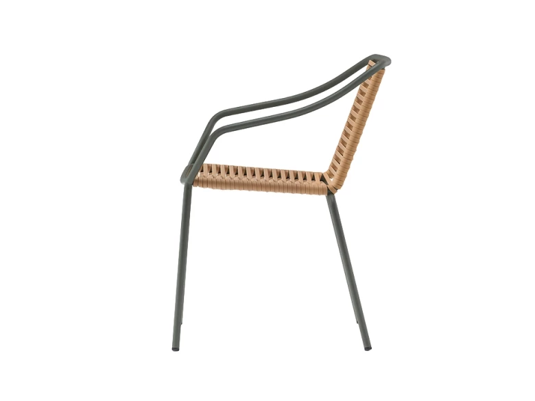 Chaise Philía 3905 - vert/miel (lot de 2)
