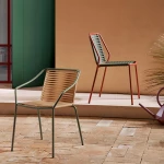 Chaise Philía 3905 - vert/miel (lot de 2) - 2