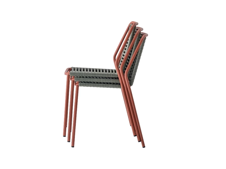 Chaise Philía 3900 - terracotta/vert (lot de 2)