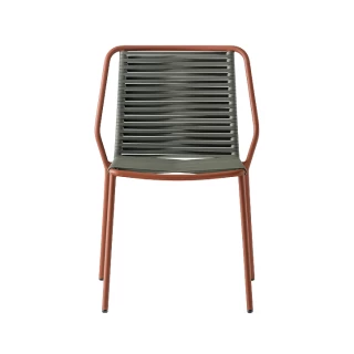 Chaise Philía 3900 - terracotta/vert (lot de 2)