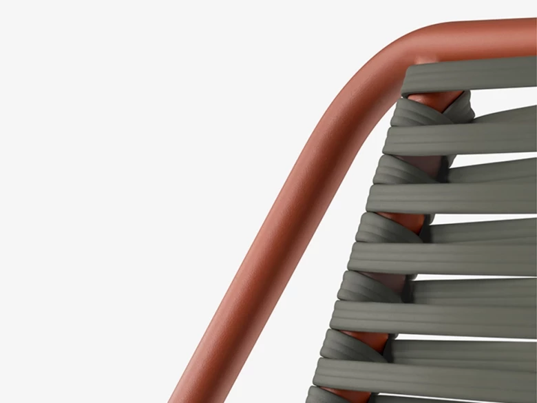Chaise Philía 3900 - terracotta/vert (lot de 2)