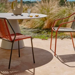 Chaise Philía 3900 - vert/terracotta (lot de 2)
