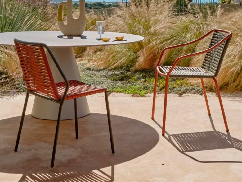 Chaise Philía 3900 - vert/terracotta (lot de 2)