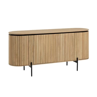 Buffet 4 portes Licia - bois de manguier massif