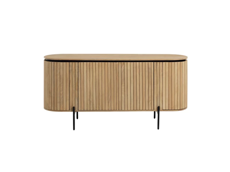Buffet 4 portes Licia - bois de manguier massif