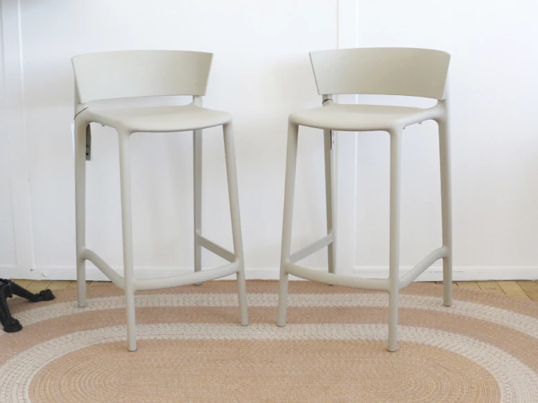 Tabouret bas Africa Vondom - écru - (lot de 2) - seconde vie