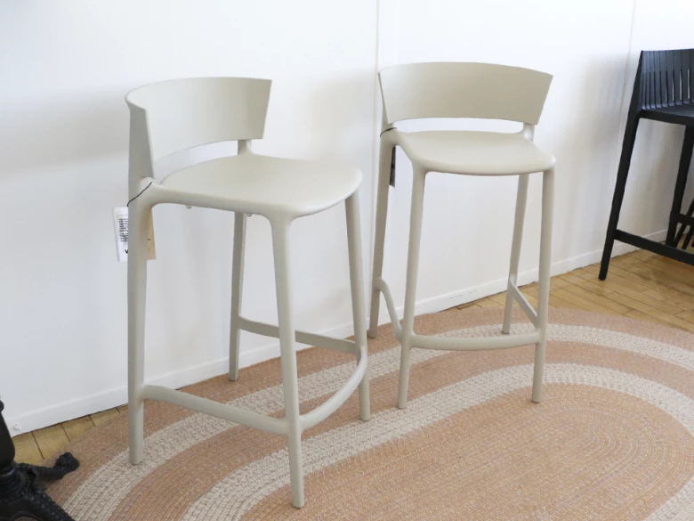 Tabouret bas Africa Vondom - écru - (lot de 2) - seconde vie