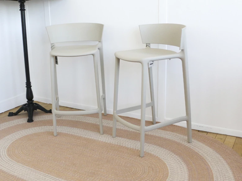 Tabouret bas Africa Vondom - écru - (lot de 2) - seconde vie