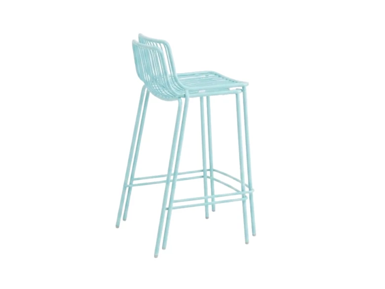 Tabouret Nolita 3657 Pedrali - bleu azur - (Lot de 2) - seconde vie