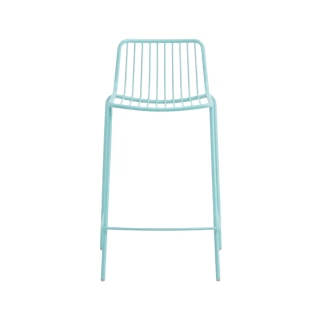 Tabouret Nolita 3657 Pedrali - bleu azur - (Lot de 2) - seconde vie