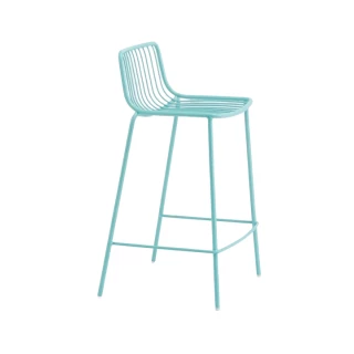 Tabouret Nolita 3657 Pedrali - bleu azur - (Lot de 2) - seconde vie