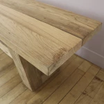 Banc Dundee Gescova - teck naturel - seconde vie - 4