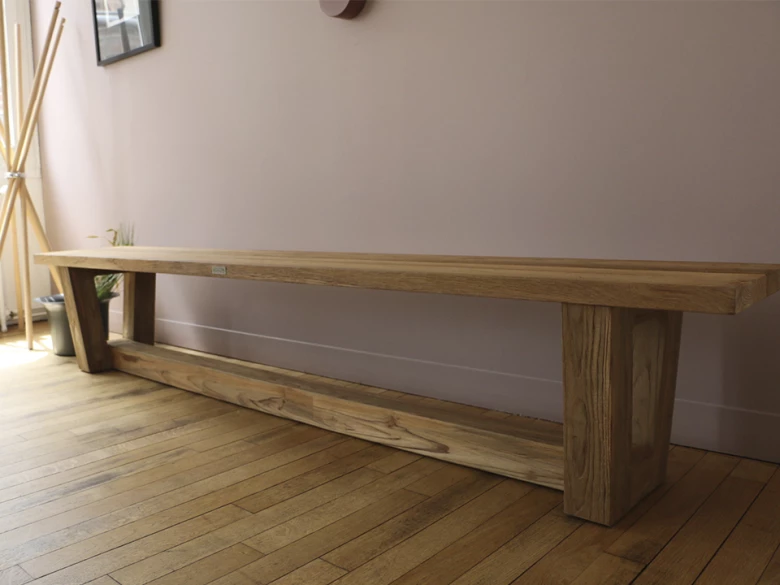 Banc Dundee Gescova - teck naturel - seconde vie