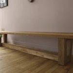 Banc Dundee Gescova - teck naturel - seconde vie - 3
