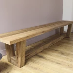 Banc Dundee Gescova - teck naturel - seconde vie - 5