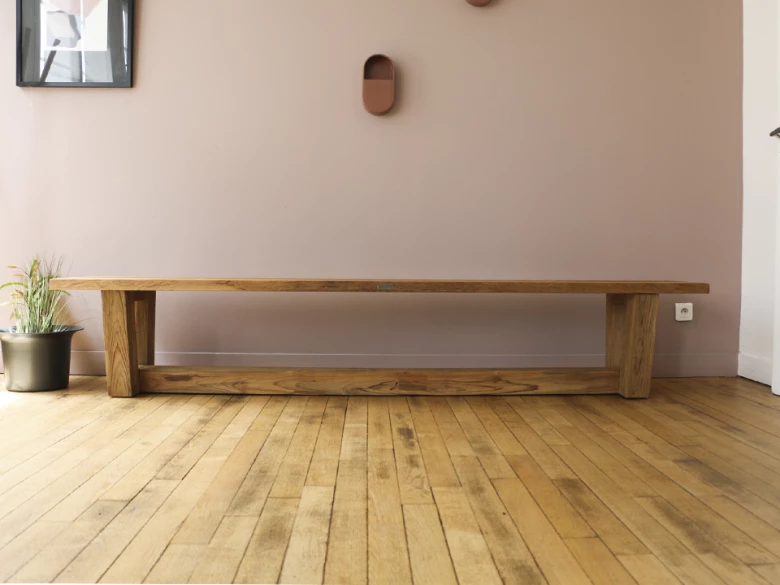 Banc Dundee Gescova - teck naturel - seconde vie