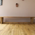 Banc Dundee Gescova - teck naturel - seconde vie - 2