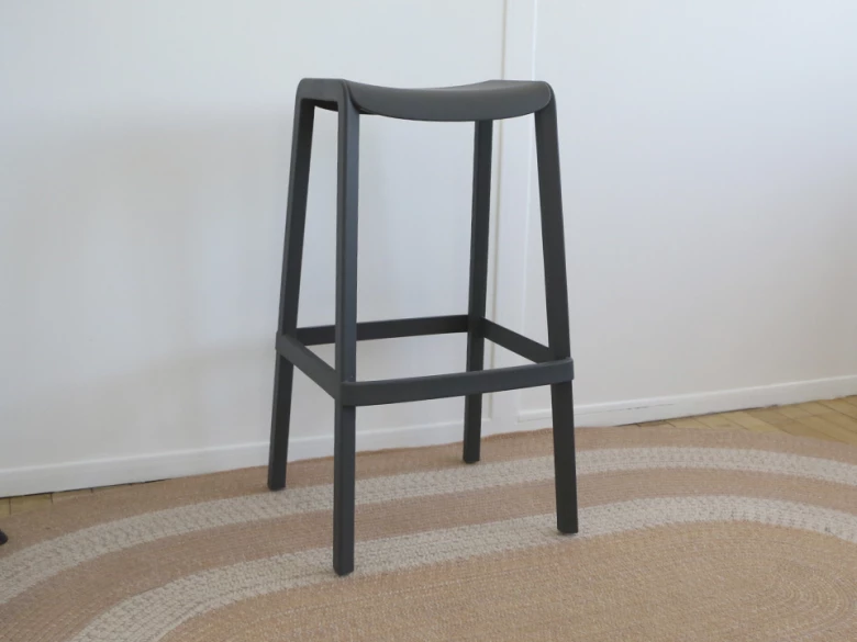 Tabouret Haut Dome 268 Pedrali - gris anthracite - seconde vie