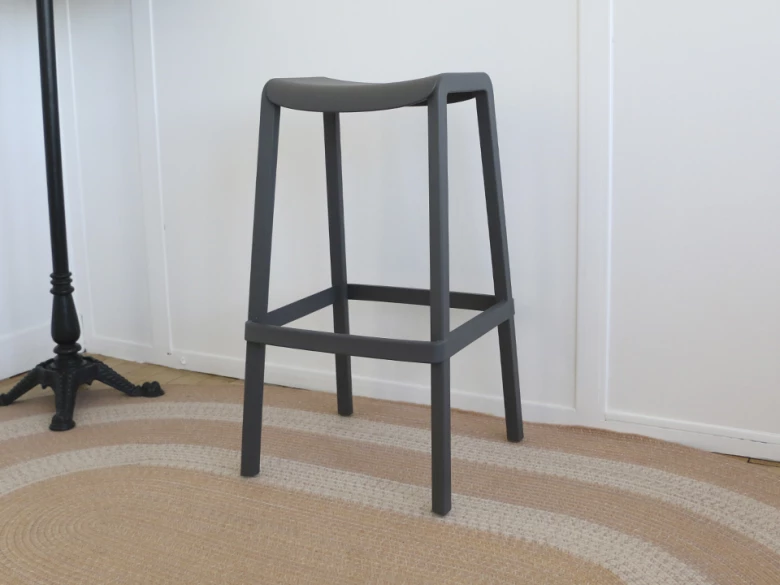 Tabouret Haut Dome 268 Pedrali - gris anthracite - seconde vie