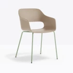 Chaise Babila 2735 Pedrali - sable et métal vert - (Lot de 2) - seconde vie - 1