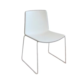 Chaise Tweet 897 Pedrali - blanc et beige - seconde vie