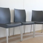 Chaise Ice 800 Pedrali - gris anthracite - (lot de 3) - seconde vie - 2