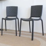 Chaise Tatami 305 Pedrali - gris anthracite - (Lot de 2) - seconde vie - 3