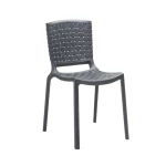 Chaise Tatami 305 Pedrali - gris anthracite - (Lot de 2) - seconde vie - 1
