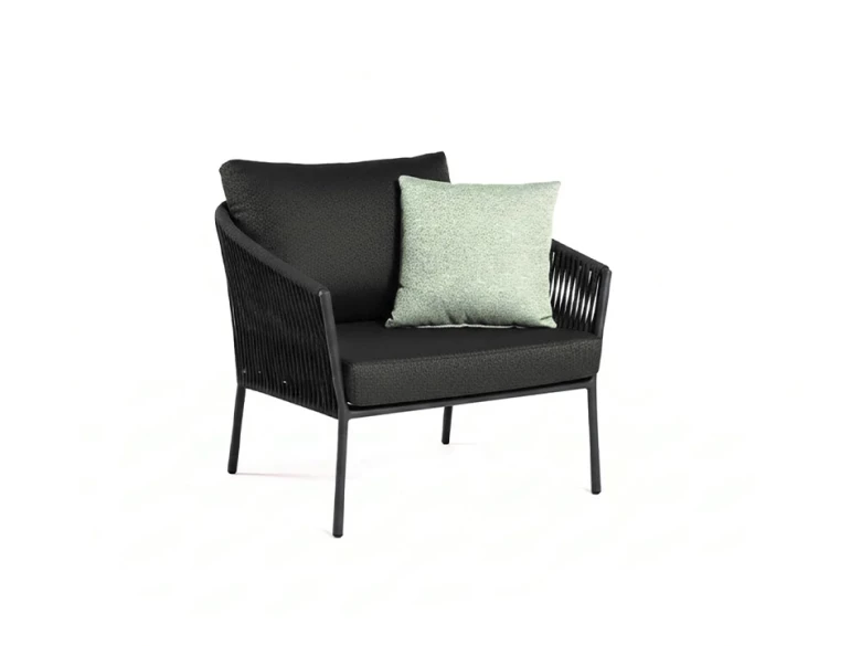 Salon de jardin Gabon - gris anthracite