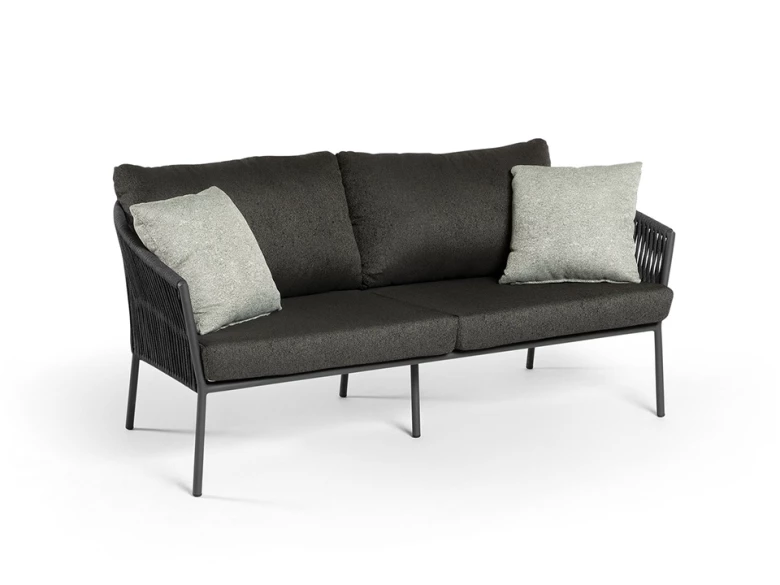 Salon de jardin Gabon - gris anthracite