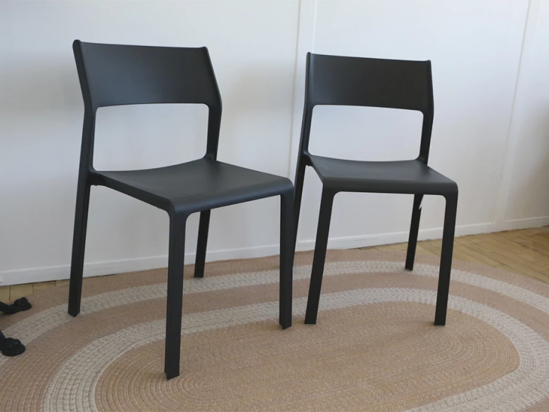 Chaise Trill Bistrot Nardi - anthracite - (lot de 2) - seconde vie